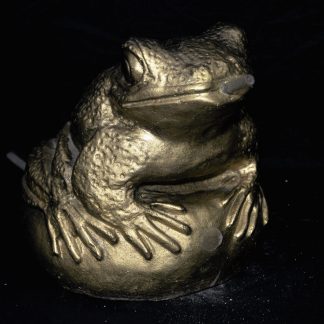 Broască mare rotundă-alb/patinat-