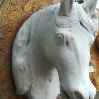 Cap de cal mare/patinat-colorat-alb