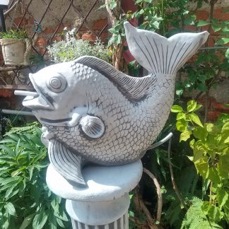 Pește stropitor-colorat/patinat/alb