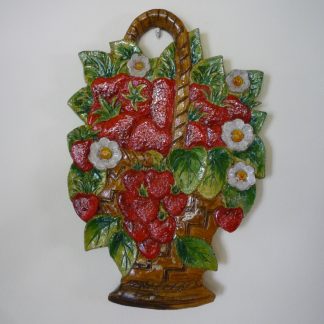 Tab. cu căpșuni -cod- D13-colorat/patinat