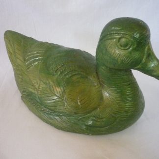 Rață mij. culcată/colorat-patinat-alb