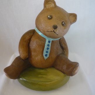 Ursuleț cu cravată-colorat/patinat