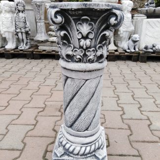 Stâlp rotund gotic-cod- ST 09-patinat/alb-