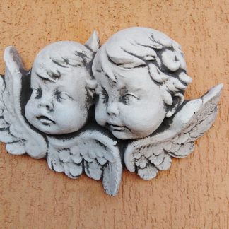 Tablou cu ingerasi-Rafaello-patinat/alb- cod 010