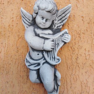 Ingeras cu mandolina-patinat/alb