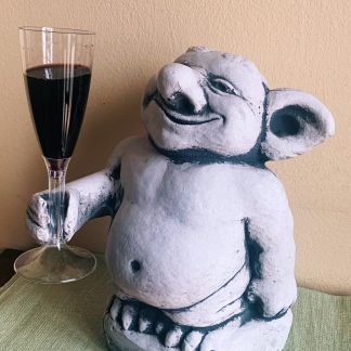 Troll cu pahar-cod S26-patinat/alb-